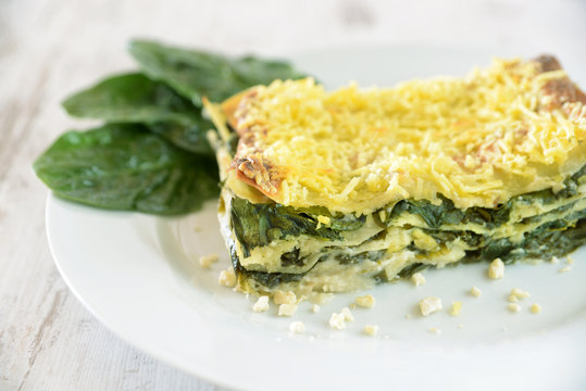 Blattspinat-Lasagne