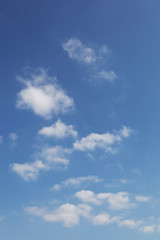 Fototapeta premium White clouds on blue sky.