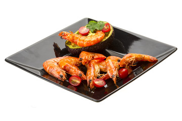 Shrimps and Avocado