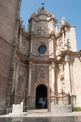 Fototapeta premium The Cathedral Of Valencia. This is the entrance door.