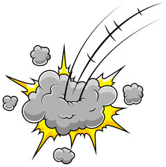Funny Comic Blast Vector