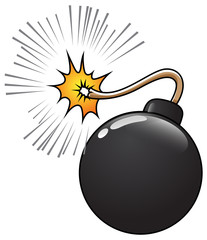 Comic Bomb Vector