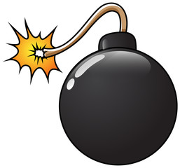 Funny Bomb Vector Illustration