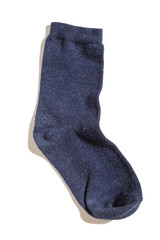 old sock, isolated on white background