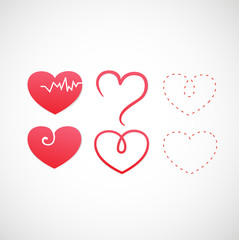 heart icon vector
