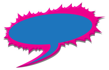 Comic Explosion Shout Chat Bubble