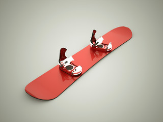 Red snowboard
