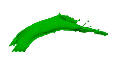 green paint splash