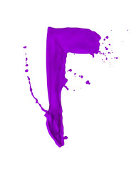purple paint splash