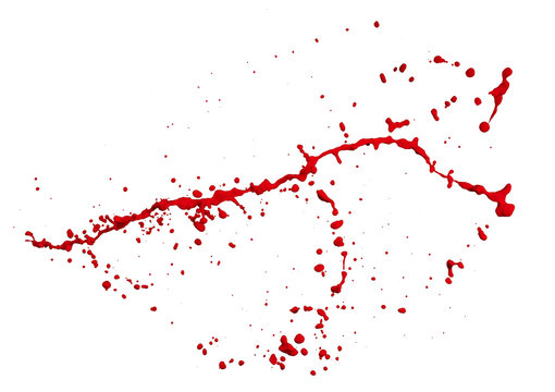 red paint splash