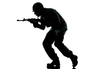 army soldier man on assault