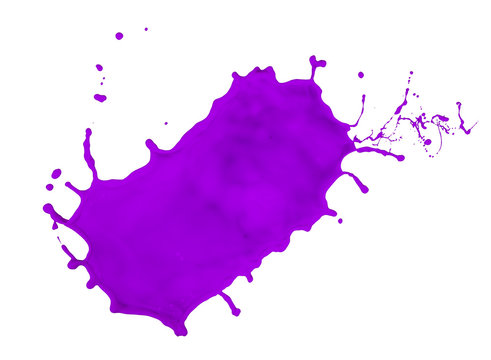 purple paint splash