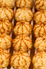 Coconut cookies pile