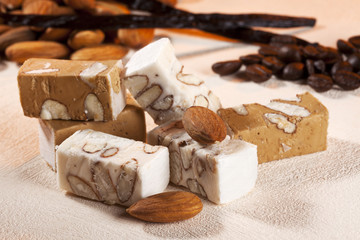 Belgischer Nougat mit Vanille und Kaffee