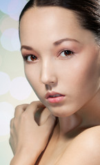 Naklejka premium Beauty attractive Asian woman