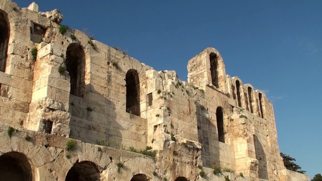 Front wall of the Odeon of Herodes Atticus theater