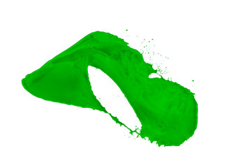 green paint splash
