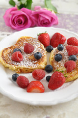 Heart shaped pancake