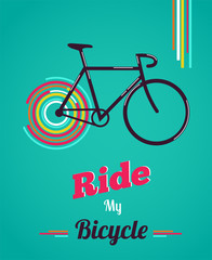 Bicycle vintage style poster