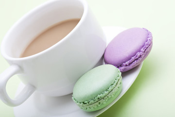 macaroon and coffee