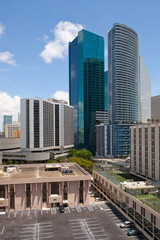 Fototapeta na wymiar City of Miami, Florida z budynków w centrum miasta