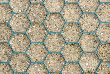 Honeycomb Pattern on Ground