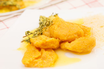 Pumpkin gnocchi