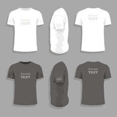 Men's t-shirt design template - obrazy, fototapety, plakaty