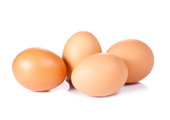 eggs isolated on white background