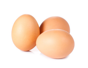 Fototapeta na wymiar eggs isolated on white background