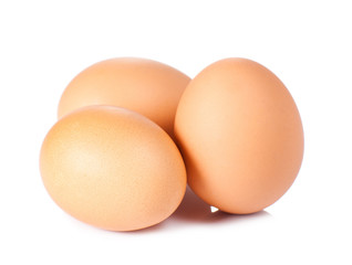 eggs isolated on white background