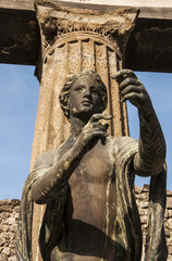 Obraz premium bronze statue