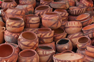 Fototapeta na wymiar Clay pots - Yemen