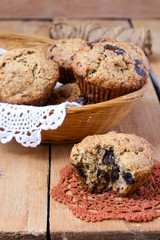 Wholemeal banana muffins