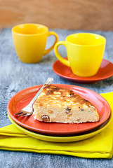 Slice of ricotta cake