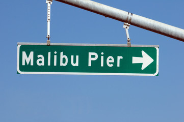 Malibu Pier Sign