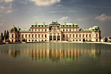 Naklejka premium Belvedere castle - Austrian landmarks, Vienna