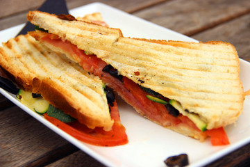 Toast with ham