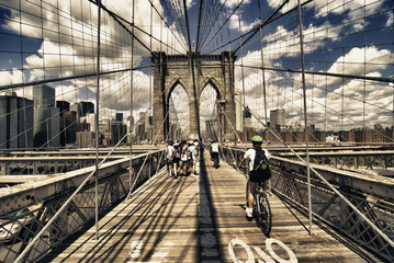 Brooklyn Bridge view, New York City