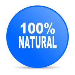 natural blue circle web glossy icon