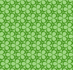 Green leaves seamless pattern