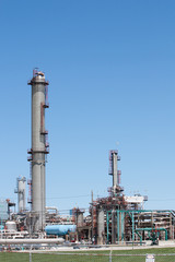 Fototapeta na wymiar Petrochemical plant vertical