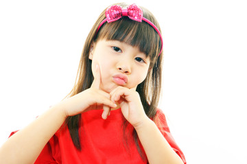 笑顔のかわいい女の子