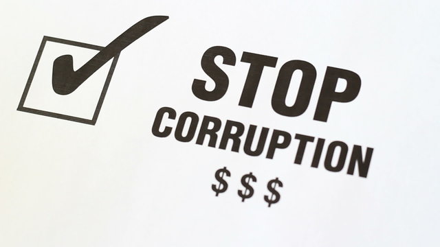 Stop corruption word