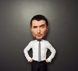 picture of businessman with big head