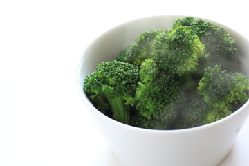 Boiled broccoli for healthy vegetable salad image