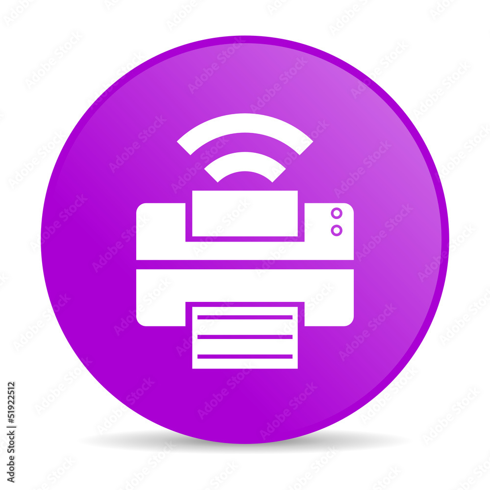 Poster print violet circle web glossy icon
