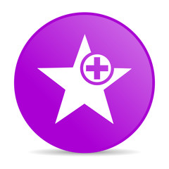 star violet circle web glossy icon