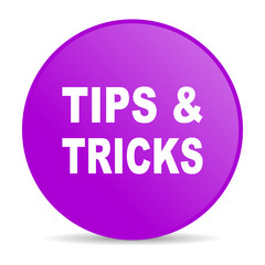 tips violet circle web glossy icon