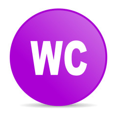 wc violet circle web glossy icon